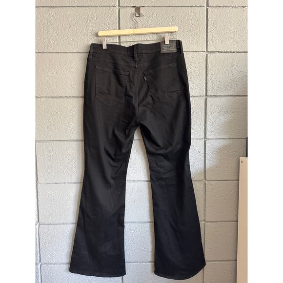 Women's 726 Minimalist High Rise Slim Fit Flare Jeans size 33 in Black Plus - Picture 4 of 4